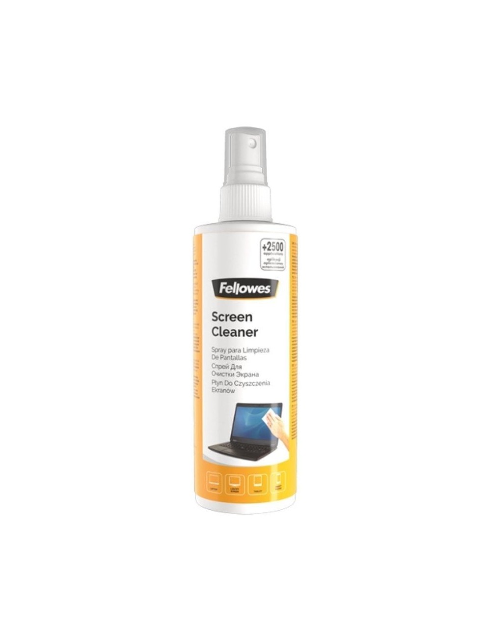 Spray Limpiador de Pantallas Fellowes 99718/ Capacidad 250ml