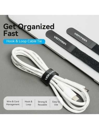 Tira Organizadora de Cables Vention KAOB0/ 18cm