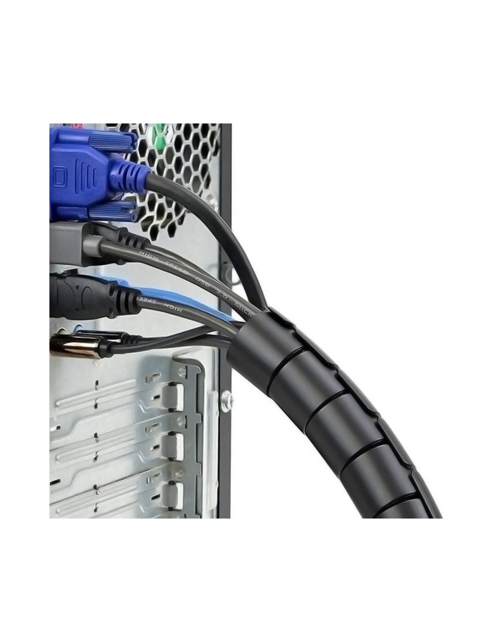 Organizador de Cables en Espiral Aisens A151-0406/ 1m