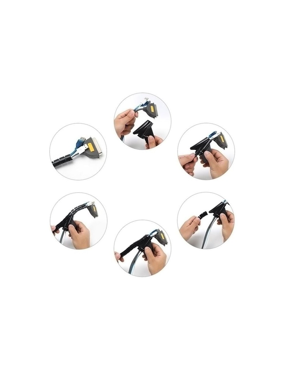 Organizador de Cables en Espiral Aisens A151-0406/ 1m