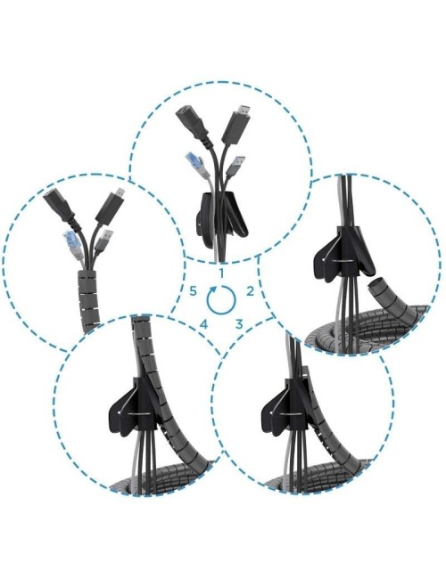 Organizador de Cables en Espiral Aisens A151-0899/ 6m