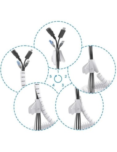 Organizador de Cables en Espiral Aisens A151-0918/ 2m