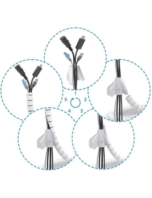 Organizador de Cables en Espiral Aisens A151-0919/ 3m