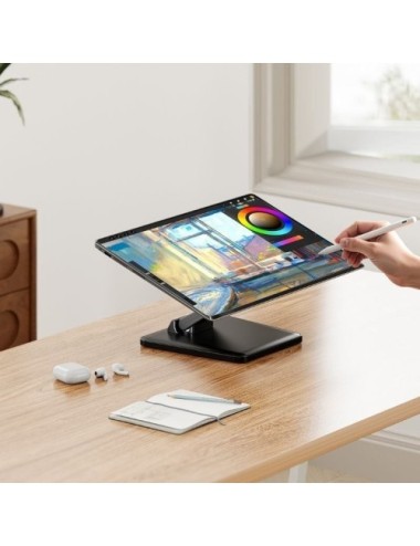 Soporte de Mesa para Monitor/POS Aisens DT27T-443/ Inclinable/ hasta 10kg