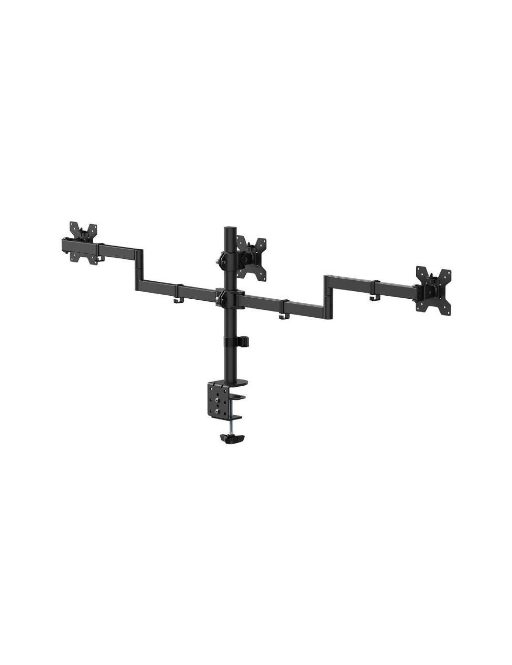 Soporte de Mesa para 3 Monitores Aisens DT27TSR-281/ Giratorio/ Inclinable/ hasta 10kg