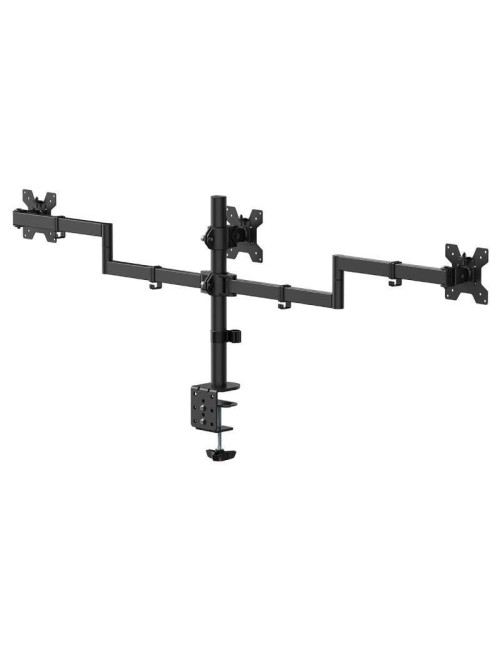 Soporte de Mesa para 3 Monitores Aisens DT27TSR-281/ Giratorio/ Inclinable/ hasta 10kg