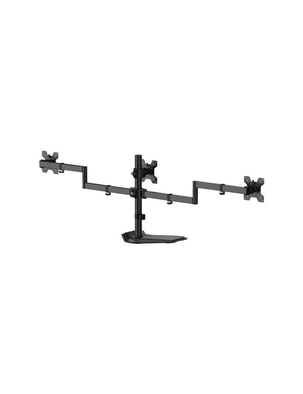 Soporte de Sobremesa para 3 Monitores Aisens DT27TSR-287/ Giratorio/ Inclinable/ hasta 10kg