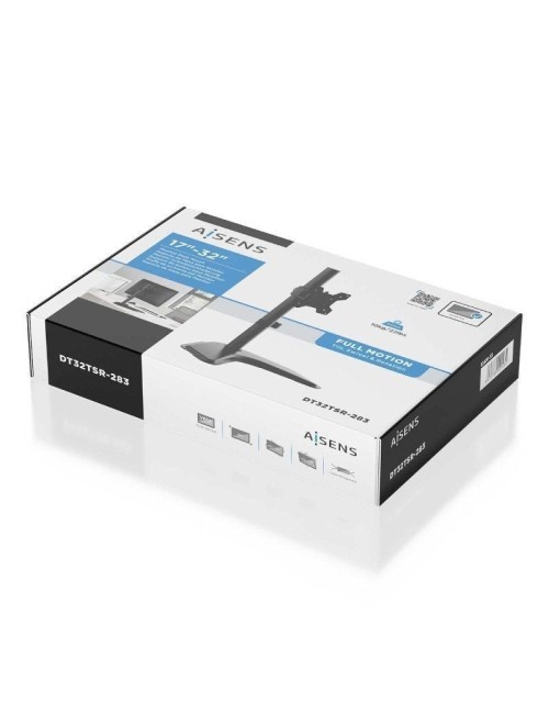 Soporte de Sobremesa para Monitor Aisens DT32TSR-283/ Giratorio/ Inclinable/ hasta 10kg