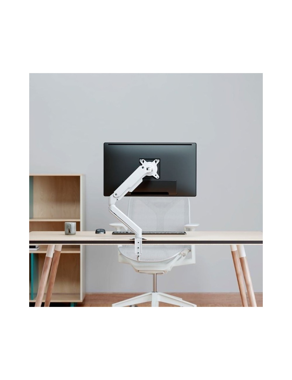 Soporte de Mesa con Contrapeso para Monitor Aisens DT32TSR-435/ Giratorio/ Inclinable/ hasta 9kg