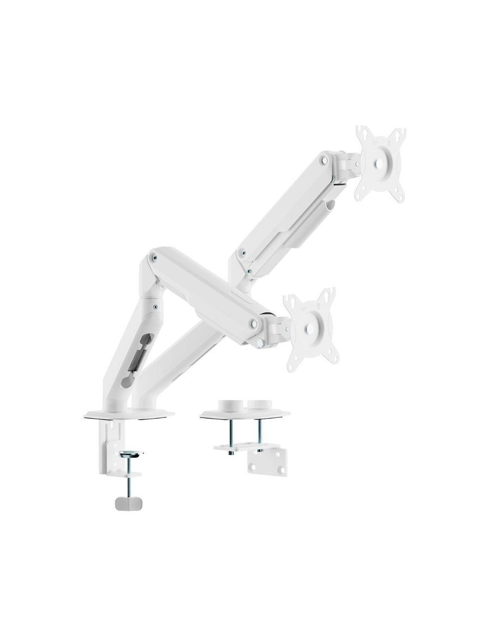 Soporte de Mesa con Contrapeso para 2 Monitores Aisens DT32TSR-439/ Giratorio/ Inclinable/ hasta 9kg