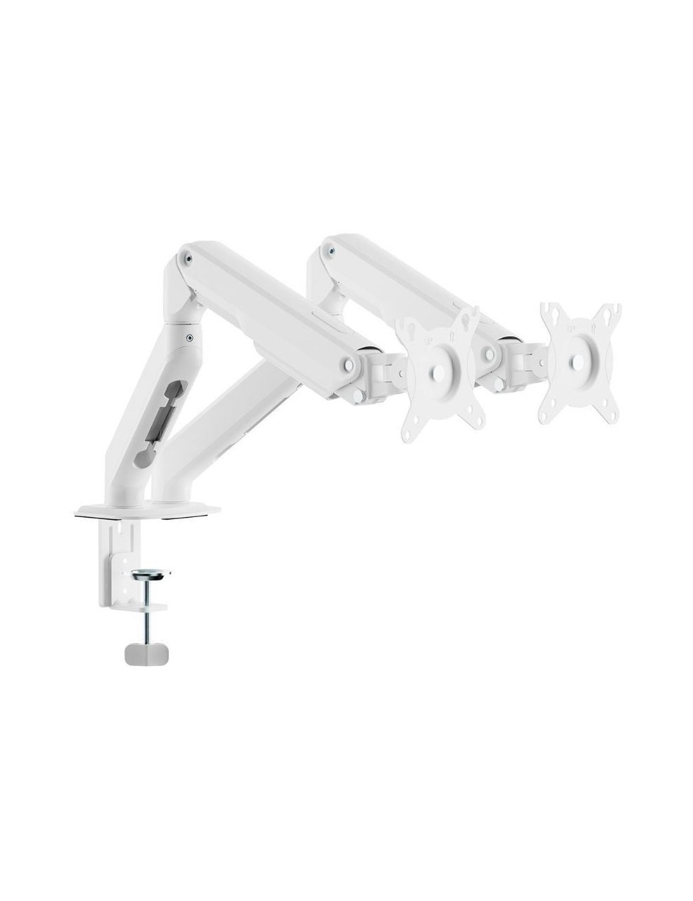 Soporte de Mesa con Contrapeso para 2 Monitores Aisens DT32TSR-439/ Giratorio/ Inclinable/ hasta 9kg