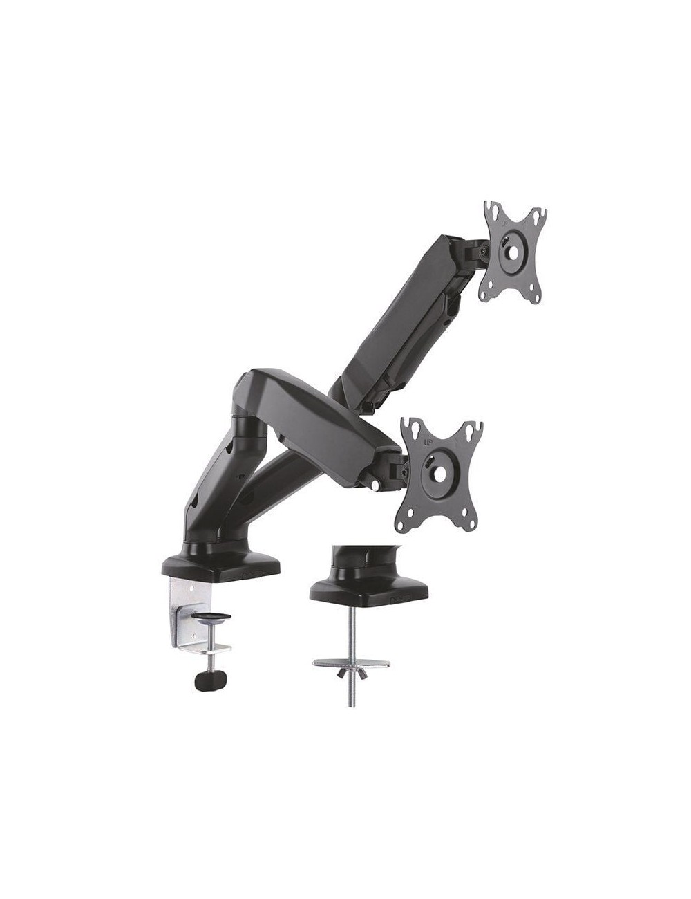 Soporte de Mesa con Contrapeso para 2 Monitores Aisens DT27TSR-045/ Giratorio/ Inclinable/ hasta 9kg