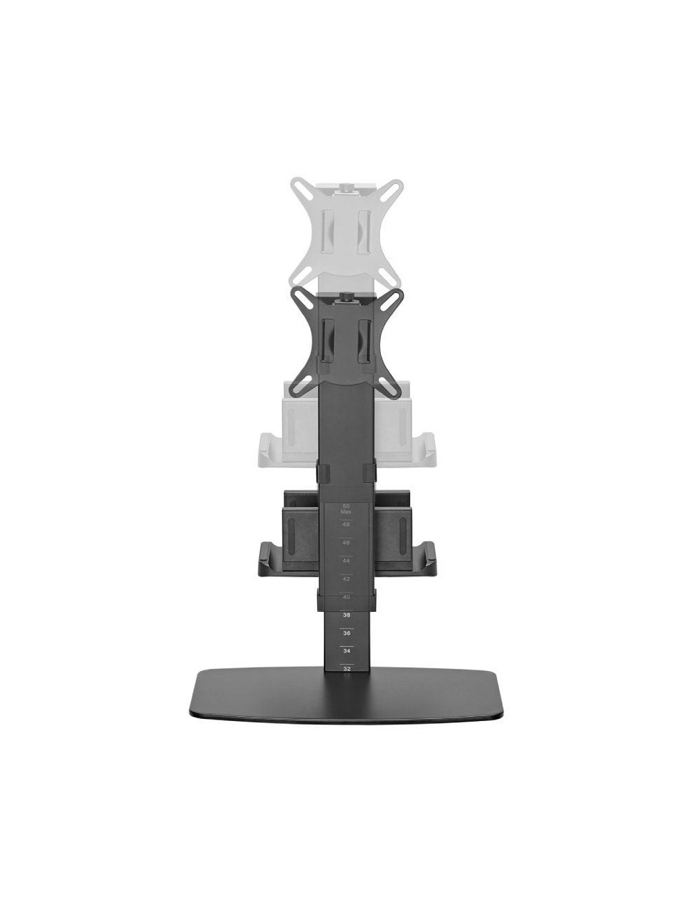 Soporte de Sobremesa para Monitor,TV y MiniPC Aisens DT32TSR-165/ Giratorio/ Inclinable/ hasta 8kg