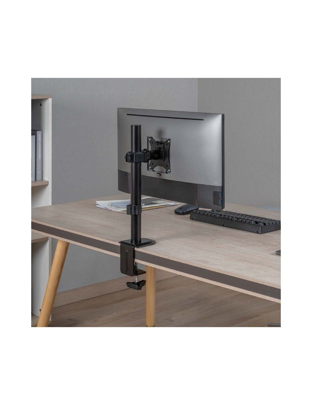 Soporte de Mesa para Monitor o TV Aisens DT32TSR-227/ Giratorio/ Inclinable/ hasta 9kg