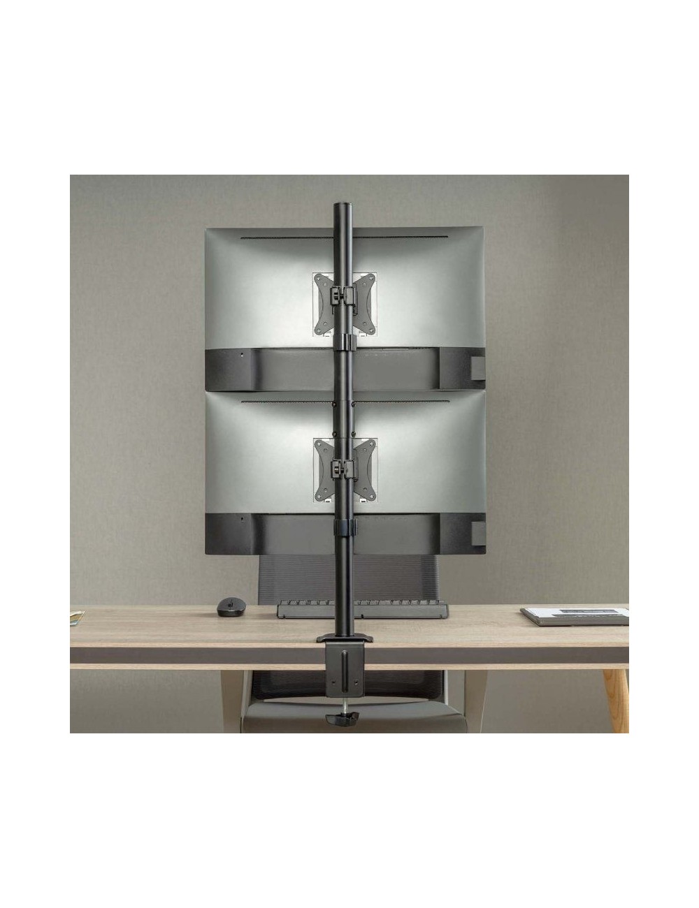 Soporte de Mesa para 2 Monitores o TV Aisens DT32TSR-229/ Giratorio/ Inclinable/ hasta 9kg