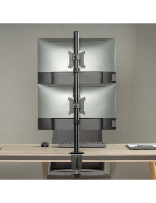 Soporte de Mesa para 2 Monitores o TV Aisens DT32TSR-229/ Giratorio/ Inclinable/ hasta 9kg