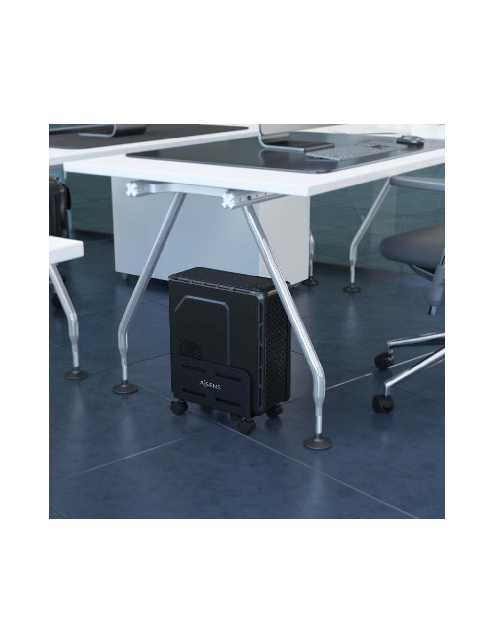 Soporte CPU con Ruedas para PC Aisens MPC06-207 para PC/ hasta 10kg