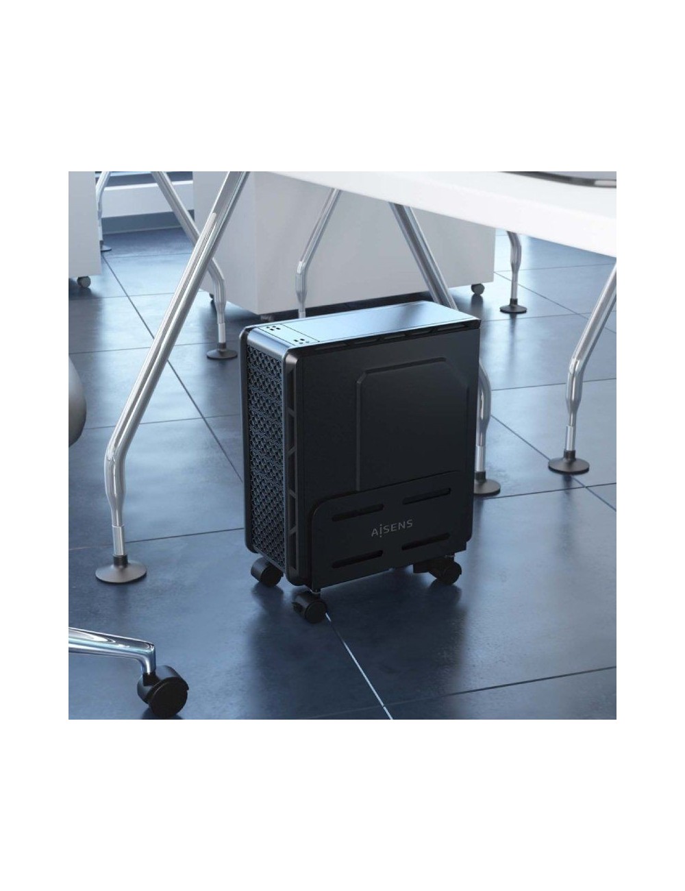 Soporte CPU con Ruedas para PC Aisens MPC06-207 para PC/ hasta 10kg