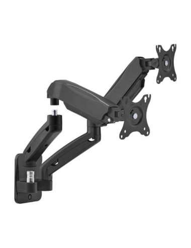 Soporte de Pared para 2 Monitores o TV Aisens WT32TSR-225/ Giratorio/ Inclinable/ hasta 9kg