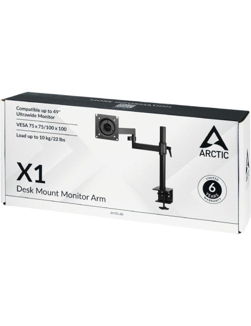 Soporte de Mesa para Monitor Arctic X1/ Giratorio/ Inclinable/ hasta 10kg