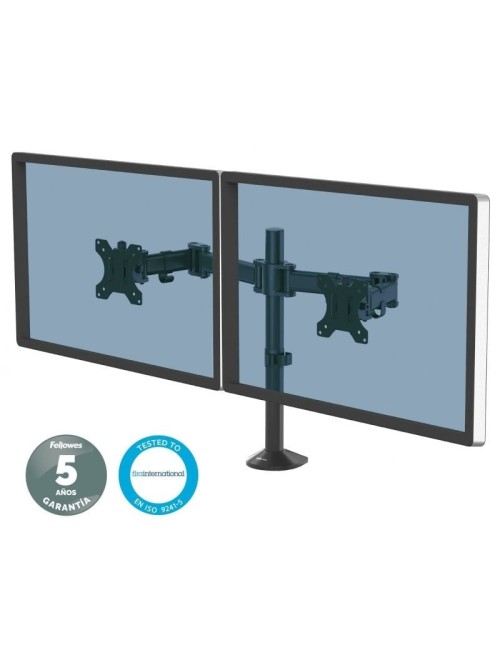 Soporte de Mesa para 2 Monitores Fellowes 8502601/ hasta 8kg