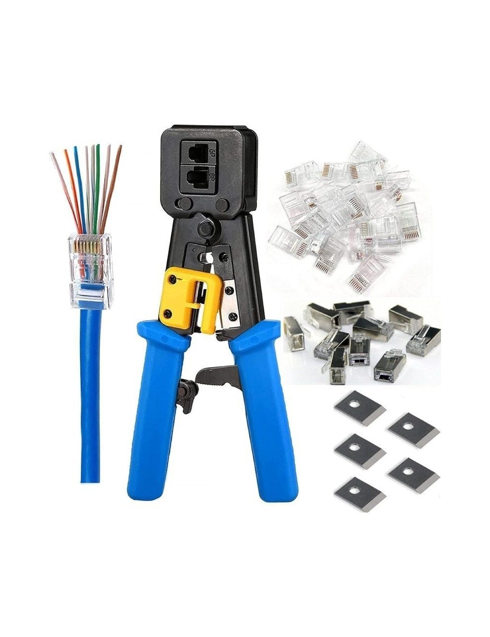 Crimpadora Phasak TD 016 FastCrimp para RJ11/ RJ12/ RJ45