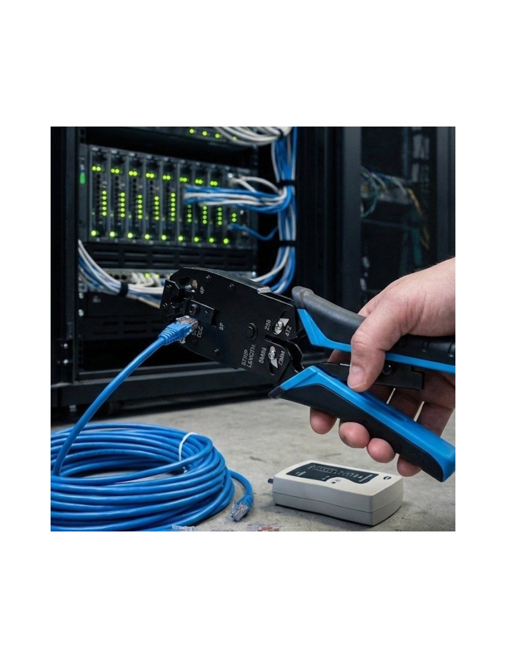 Crimpadora Phasak TD 019 para RJ11/ RJ12/ RJ45