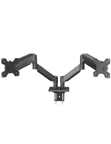 Soporte de Mesa para 2 Monitores Mars Gaming MARM-PRO2/ Giratorio/ Inclinable/ Rotatorio/ hasta 10kg