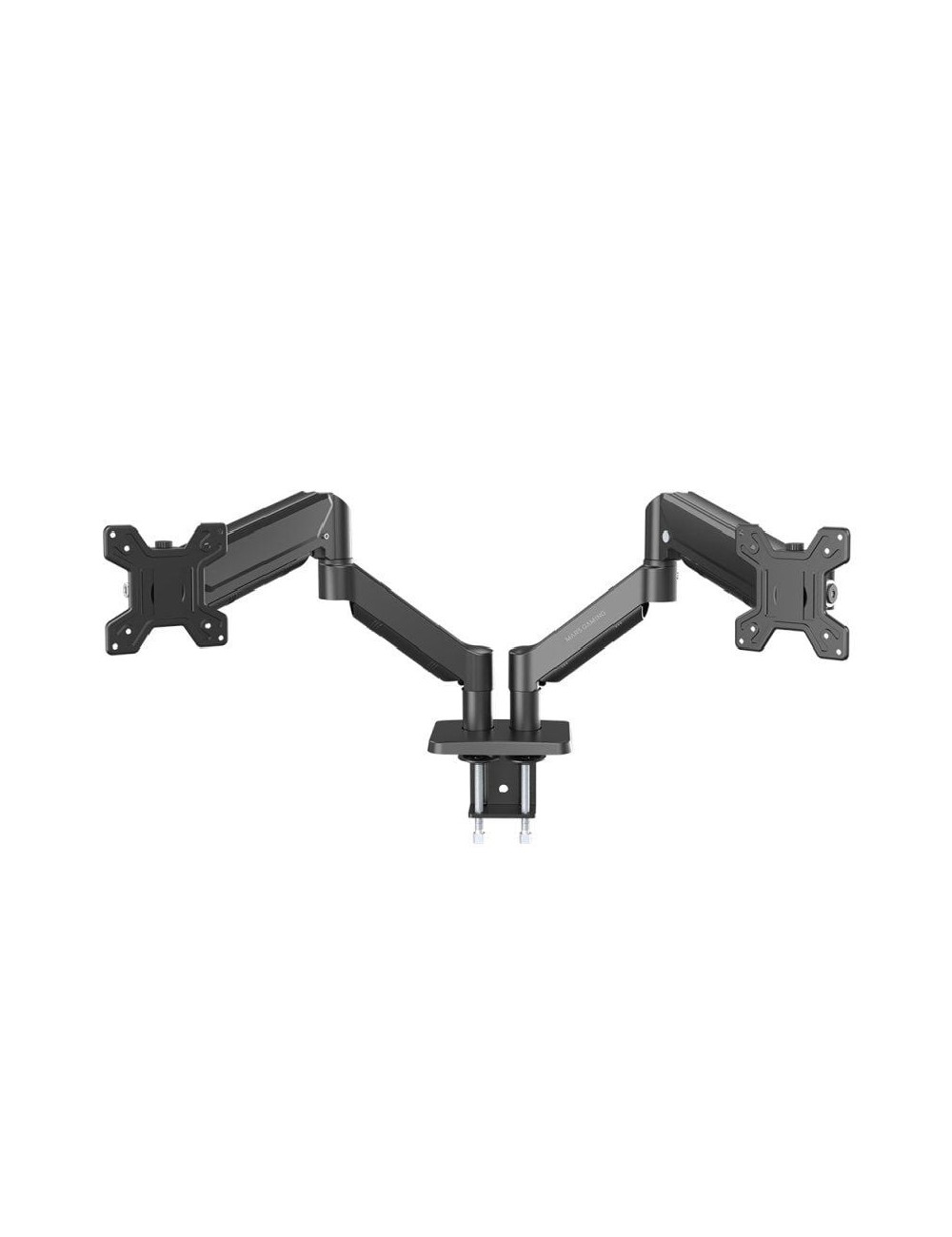 Soporte de Mesa para 2 Monitores Mars Gaming MARM-PRO2/ Giratorio/ Inclinable/ Rotatorio/ hasta 10kg