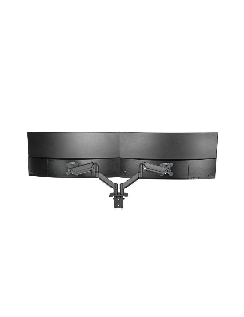 Soporte de Mesa para 2 Monitores Mars Gaming MARM-PRO2/ Giratorio/ Inclinable/ Rotatorio/ hasta 10kg