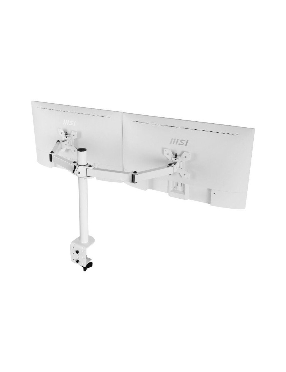 Soporte de Mesa para 2 Monitores Mars Gaming MARM2/ Giratorio/ Inclinable/ hasta 8kg