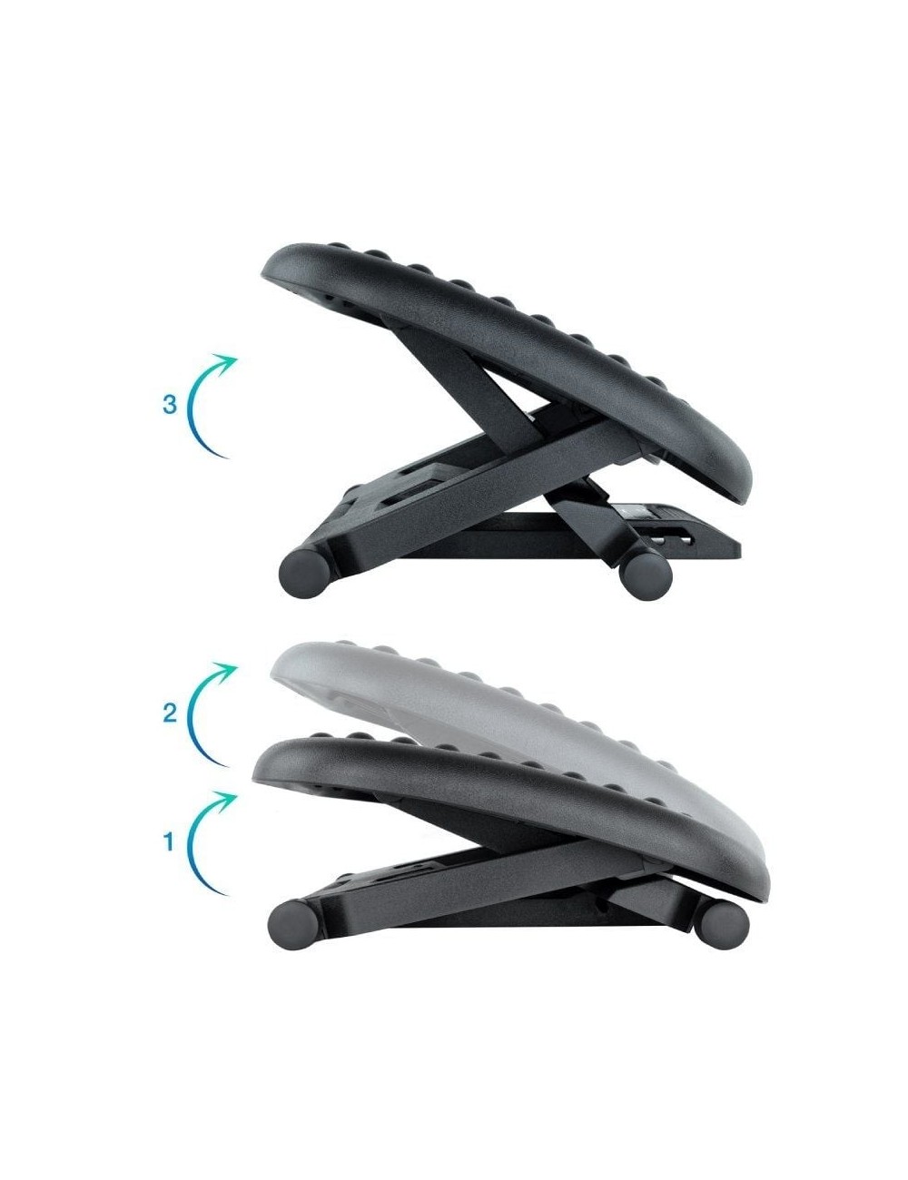 Reposapiés Ajustable/ Inclinable TooQ TQFR0603-B/ 460 x 340mm