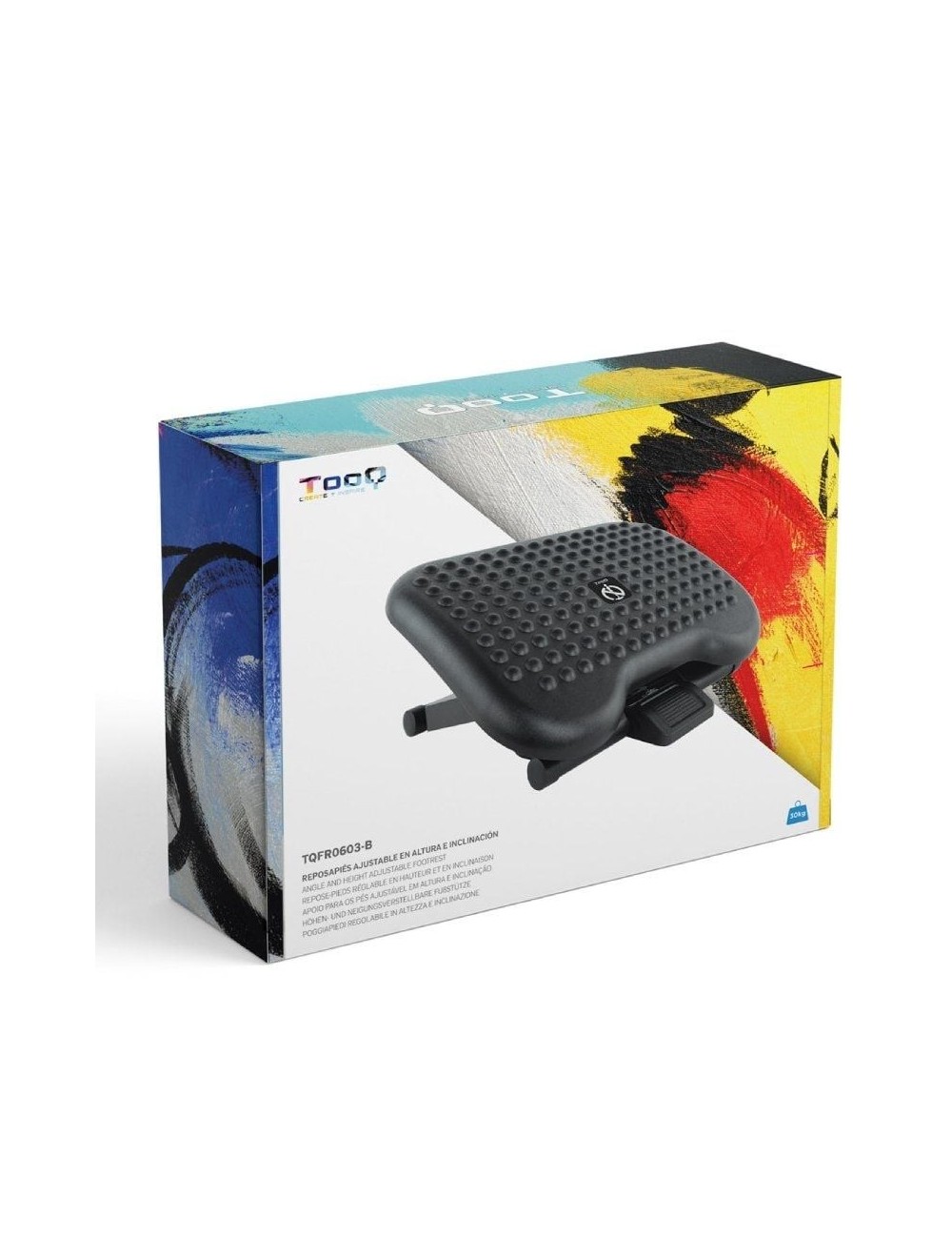 Reposapiés Ajustable/ Inclinable TooQ TQFR0603-B/ 460 x 340mm