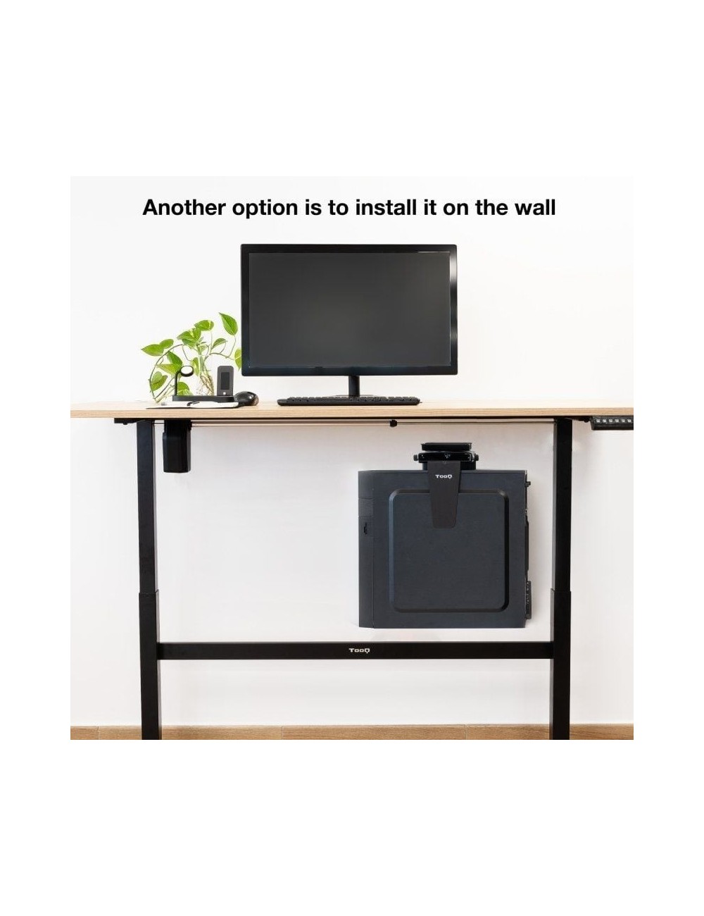 Soporte Bajo Mesa/de Pared TooQ TQMUD01 para PC/ hasta 10kg