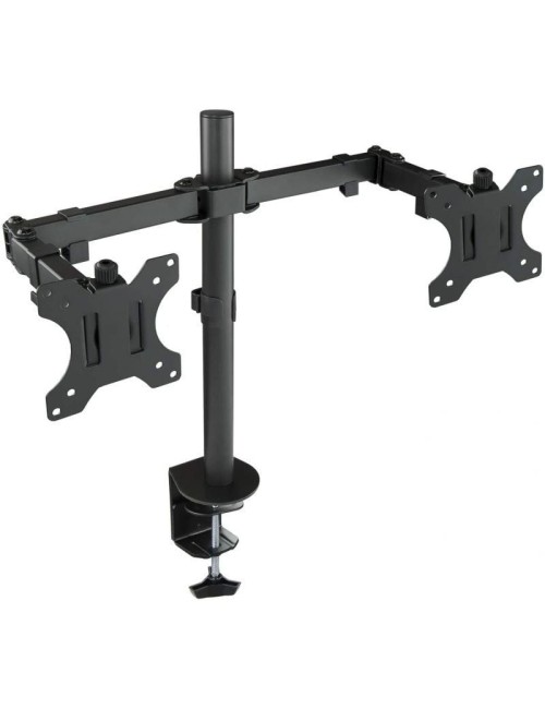 Soporte de Mesa para 2 Monitores TooQ DB1232TN-B/ Giratorio/ Inclinable/ hasta 8kg
