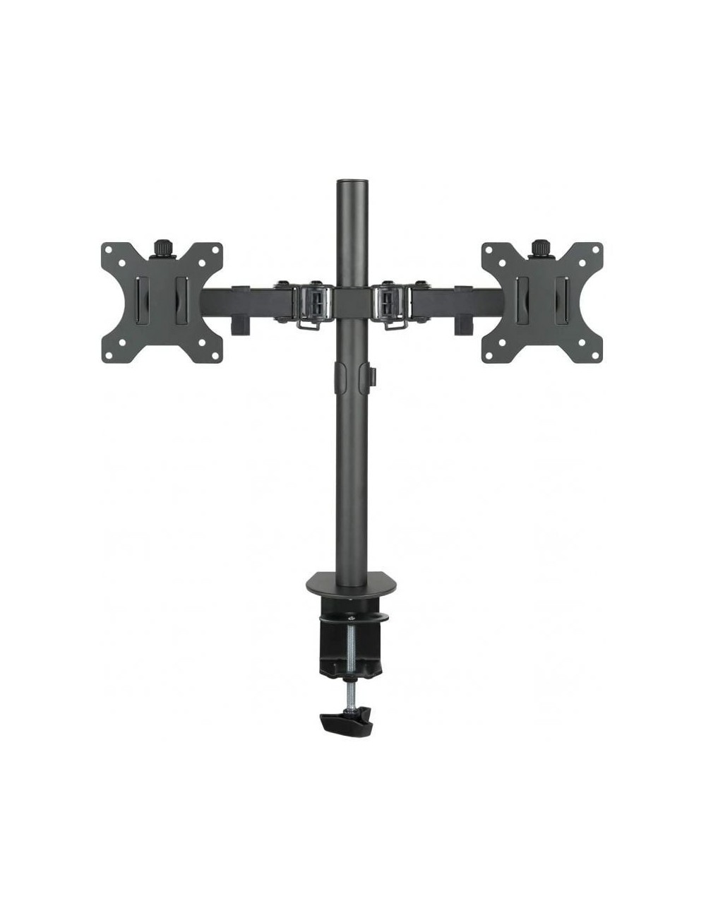 Soporte de Mesa para 2 Monitores TooQ DB1232TN-B/ Giratorio/ Inclinable/ hasta 8kg