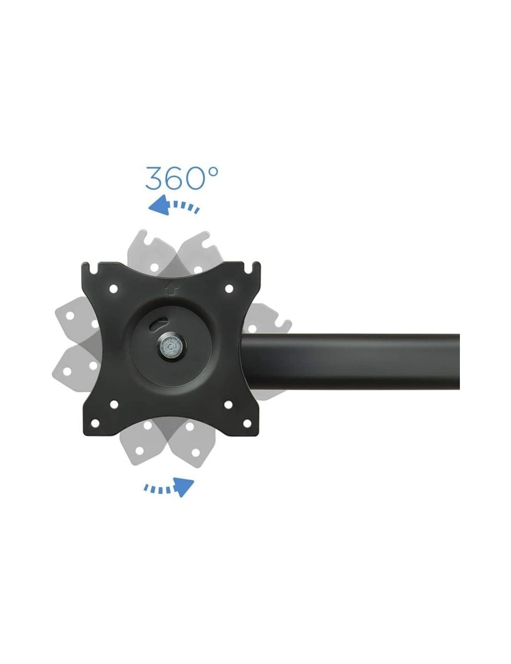 Soporte de Mesa para 3 Monitores TooQ DB1327TN-B/ Giratorio/ Inclinable/ hasta 8kg