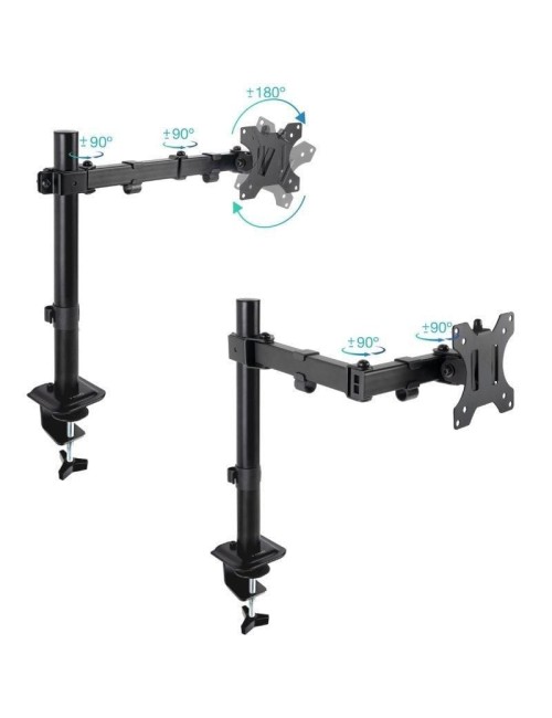 Soporte de Mesa para Monitor TooQ DB1801TN-B/ Giratorio/ Inclinable/ hasta 8kg