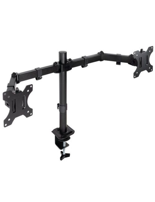 Soporte de Mesa para 2 Monitores TooQ DB1802TN-B/ Giratorio/ Inclinable/ hasta 8kg