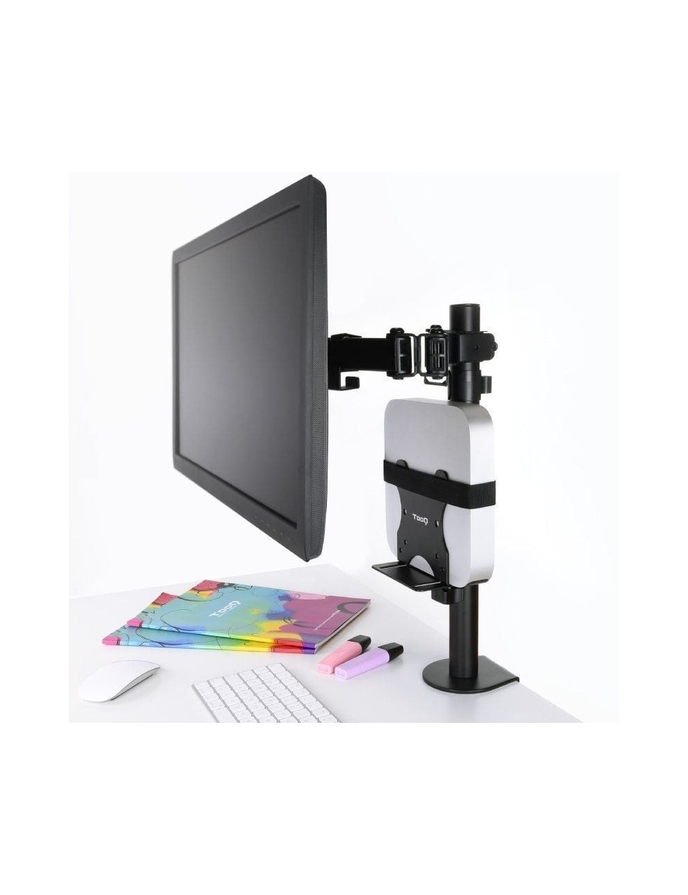 Soporte para miniPC VESA 100x100 TooQ TCCH0001-B/ hasta 5kg