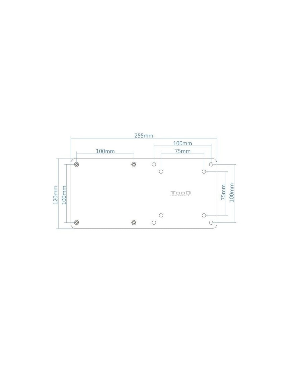 Soporte para miniPC VESA 100x100 TooQ TCCH0007-B/ hasta 3kg