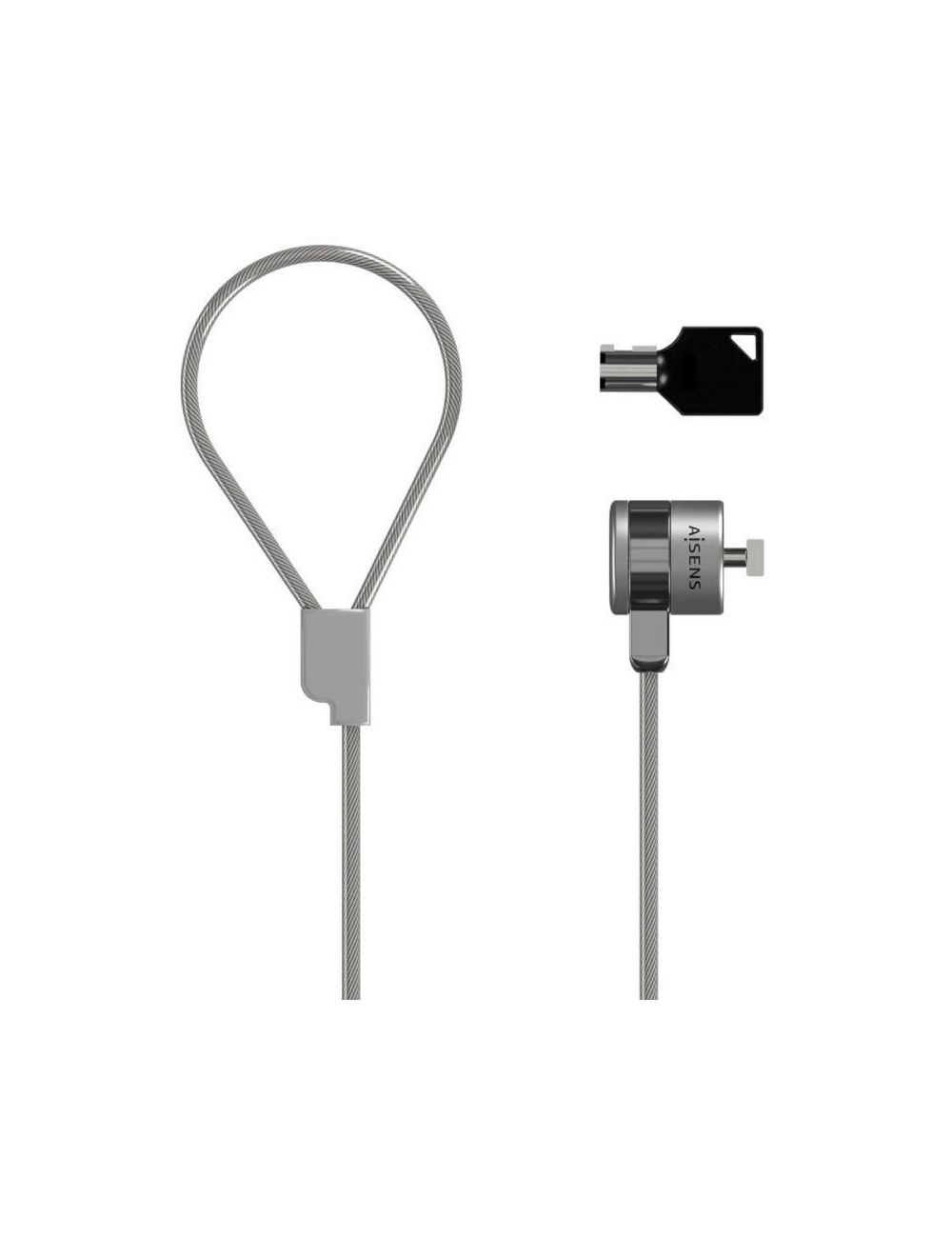 Cable de Seguridad para Portátiles Aisens ASLK-D40K02-SL/ 1.5m