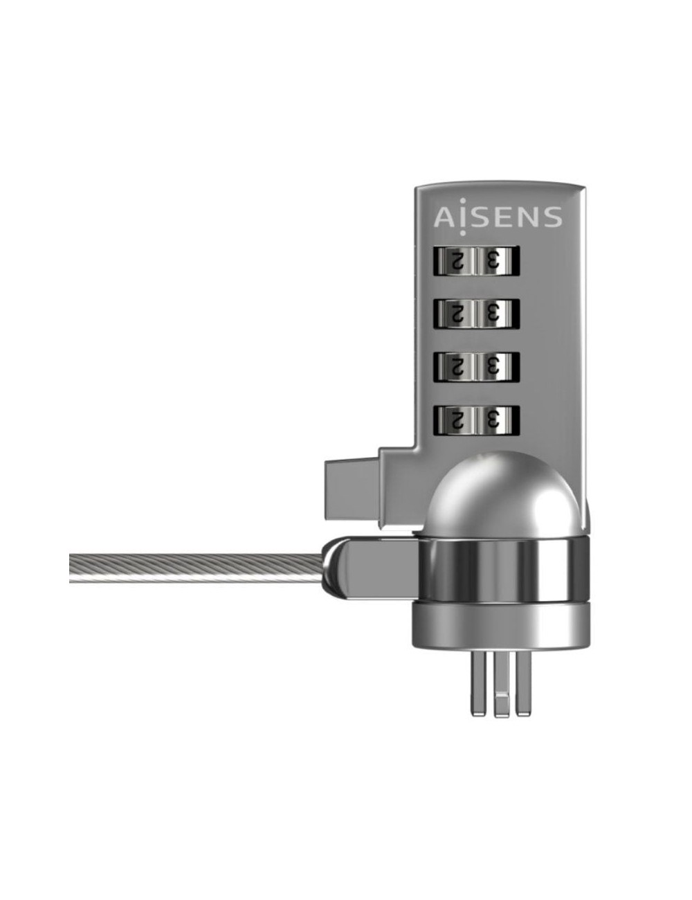 Cable de Seguridad para Portátiles Aisens ASLK-D40N01-SL/ 1.5m