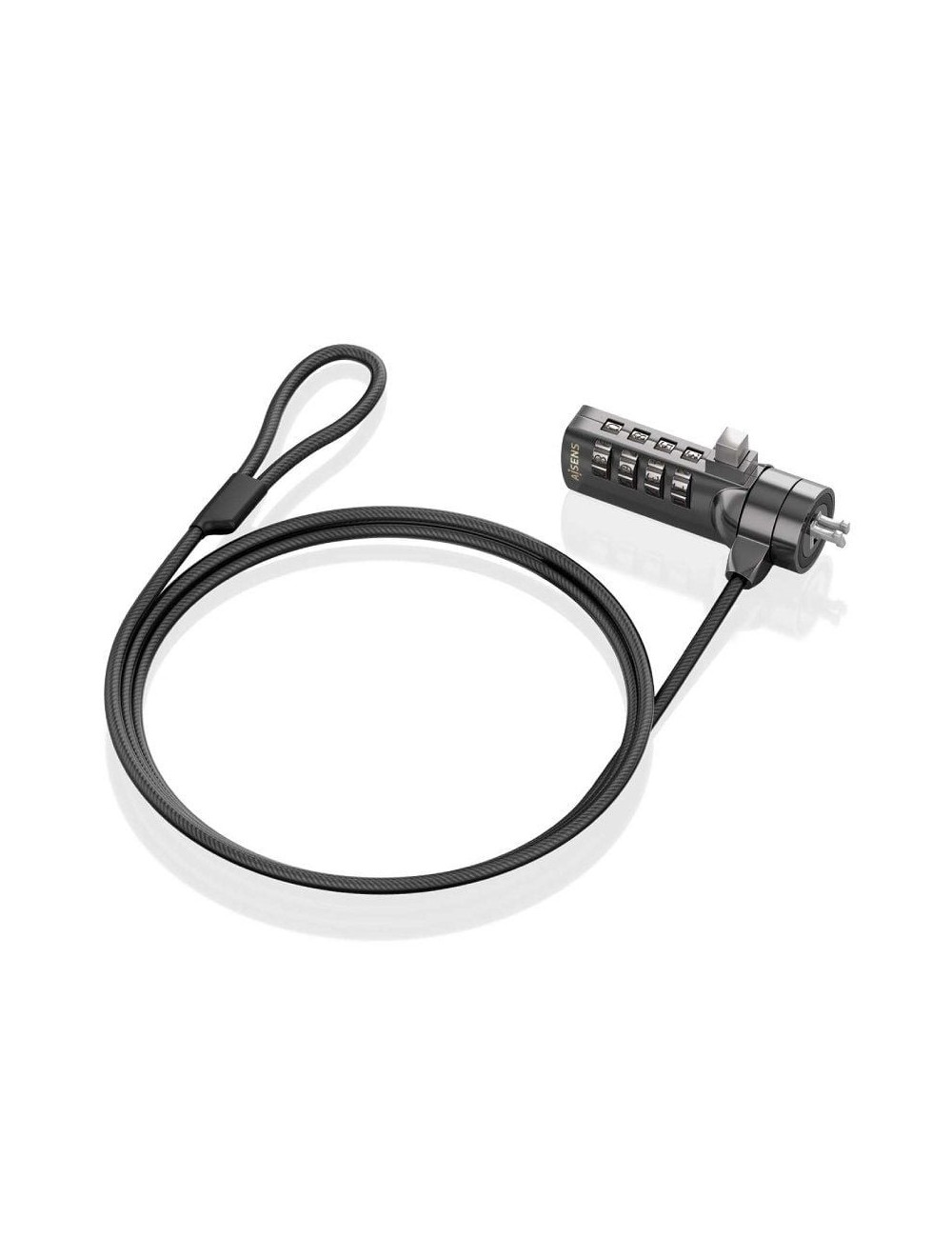 Cable de Seguridad para Portátiles Aisens ASLK-D40N03-BK/ 1.5m