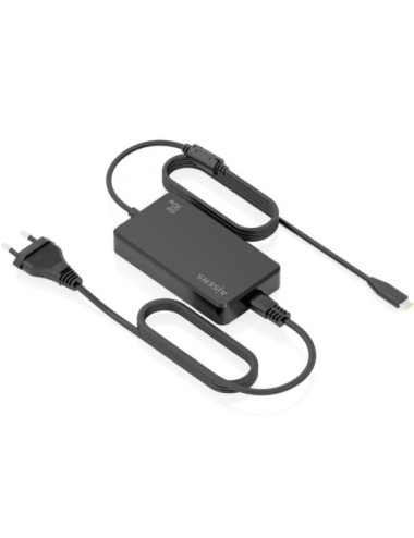Cargador de Portátil GaN Aisens ASCH-1PD90D069-BK/ 1xUSB Tipo-C/ 90W/ Automático/ Voltaje 5-20V