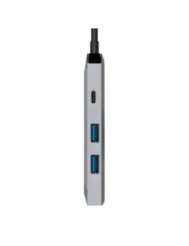 Docking USB Tipo-C Aisens ASUC-4P002-GR/ 1xHDMI 4K/ 2xUSB/ 1xUSB Tipo-C PD/ Gris