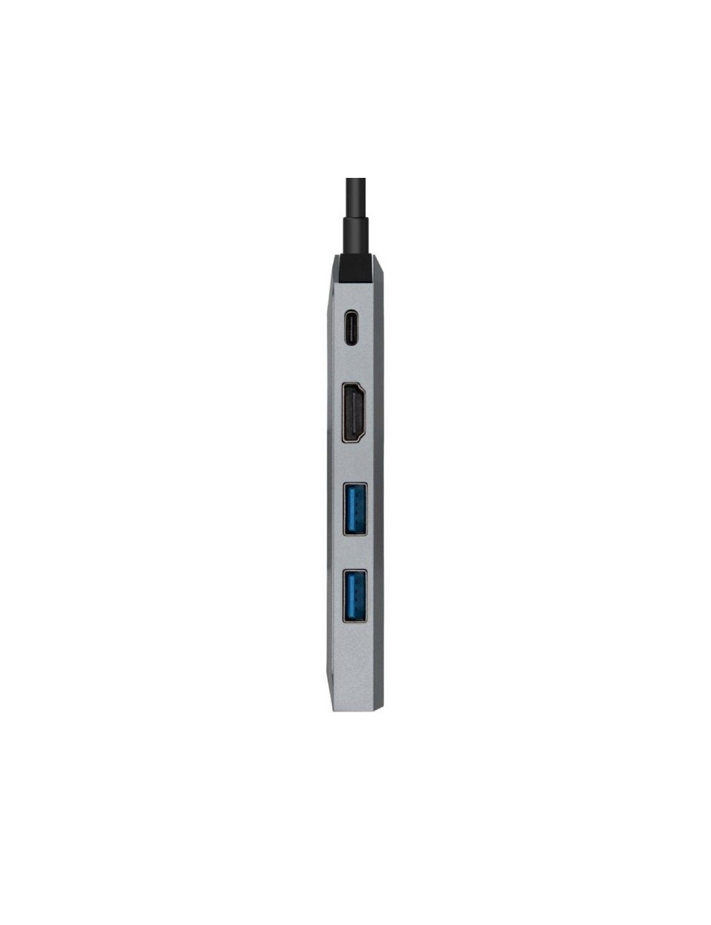 Docking USB Tipo-C Aisens ASUC-5P003-GR/ 1xHDMI 4K/ 2xUSB/ 1xRJ45/ 1xUSB Tipo-C PD/ Gris