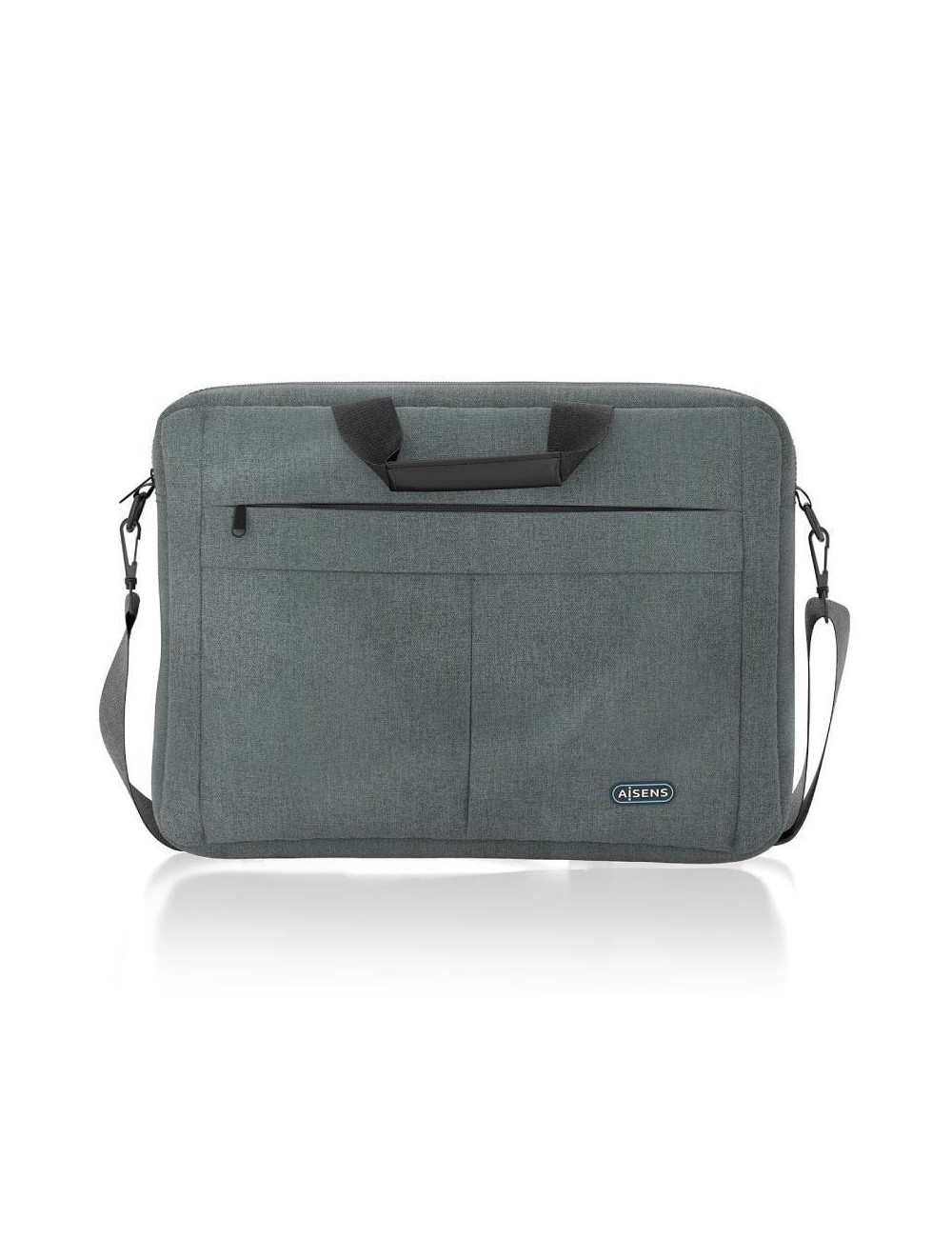 Maletín Aisens ASBG-BC025-GR para Portátiles hasta 15.6'/ Gris
