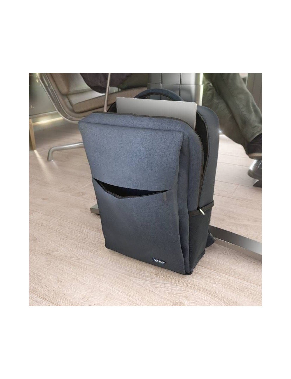 Mochila Aisens ASBG-BP082-BL para Portátiles hasta 17'/ Azul