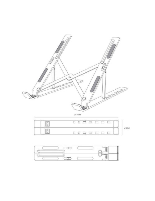 Soporte Aisens LPS2M-175 para Portátil/Tablet hasta 15'